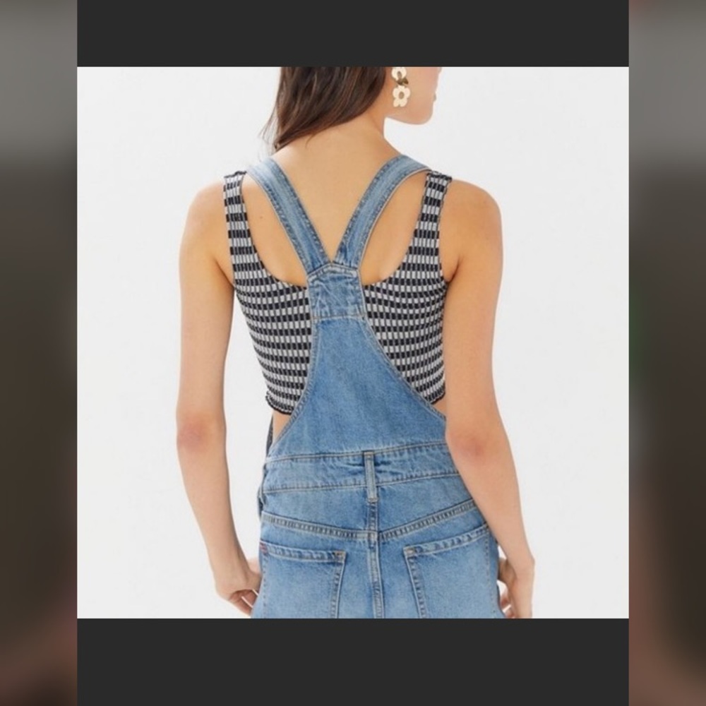 BDG denim short overalls sz xs - Picture 2 of 8
